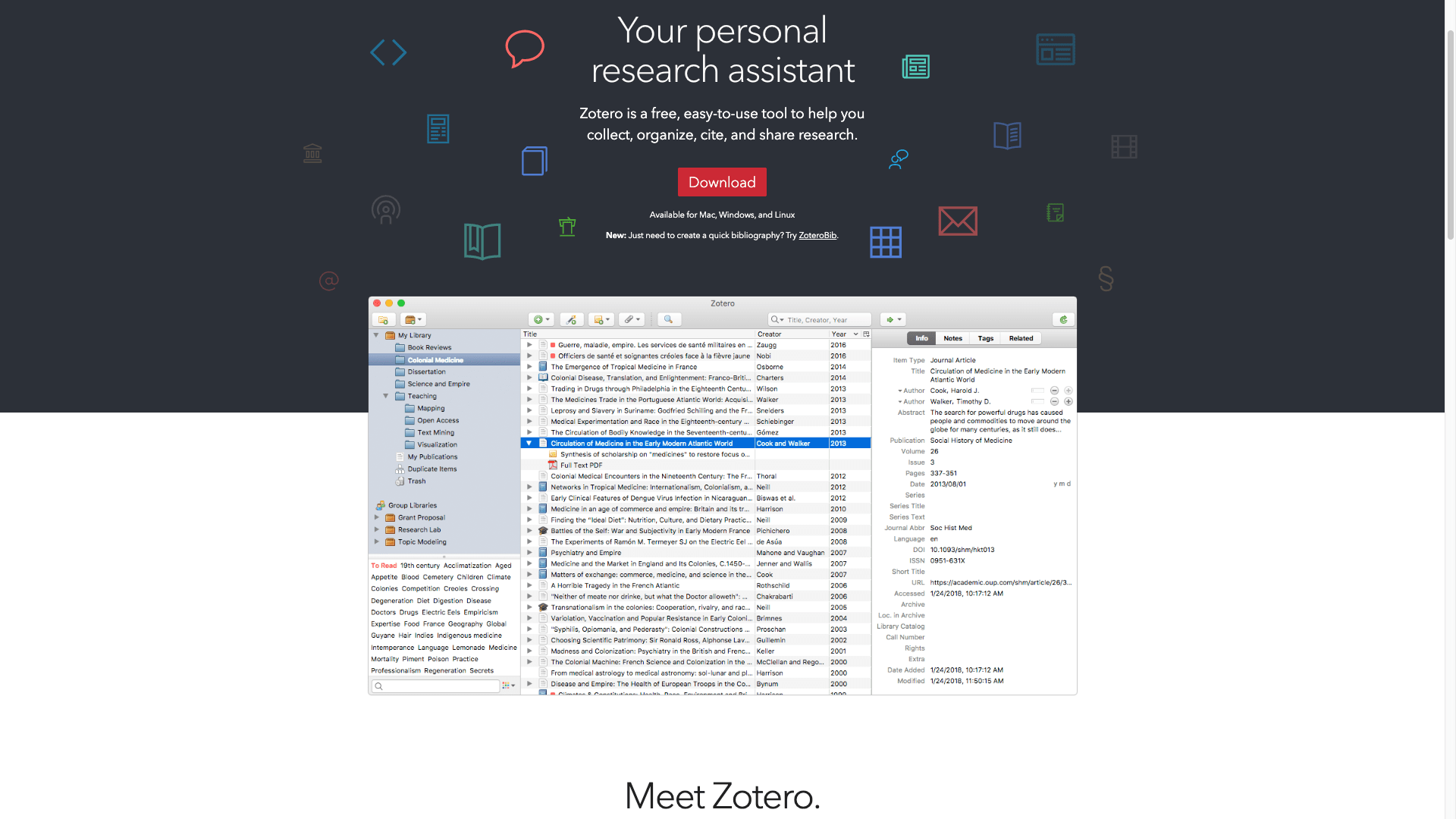 how to generate a citation on zotero for mac